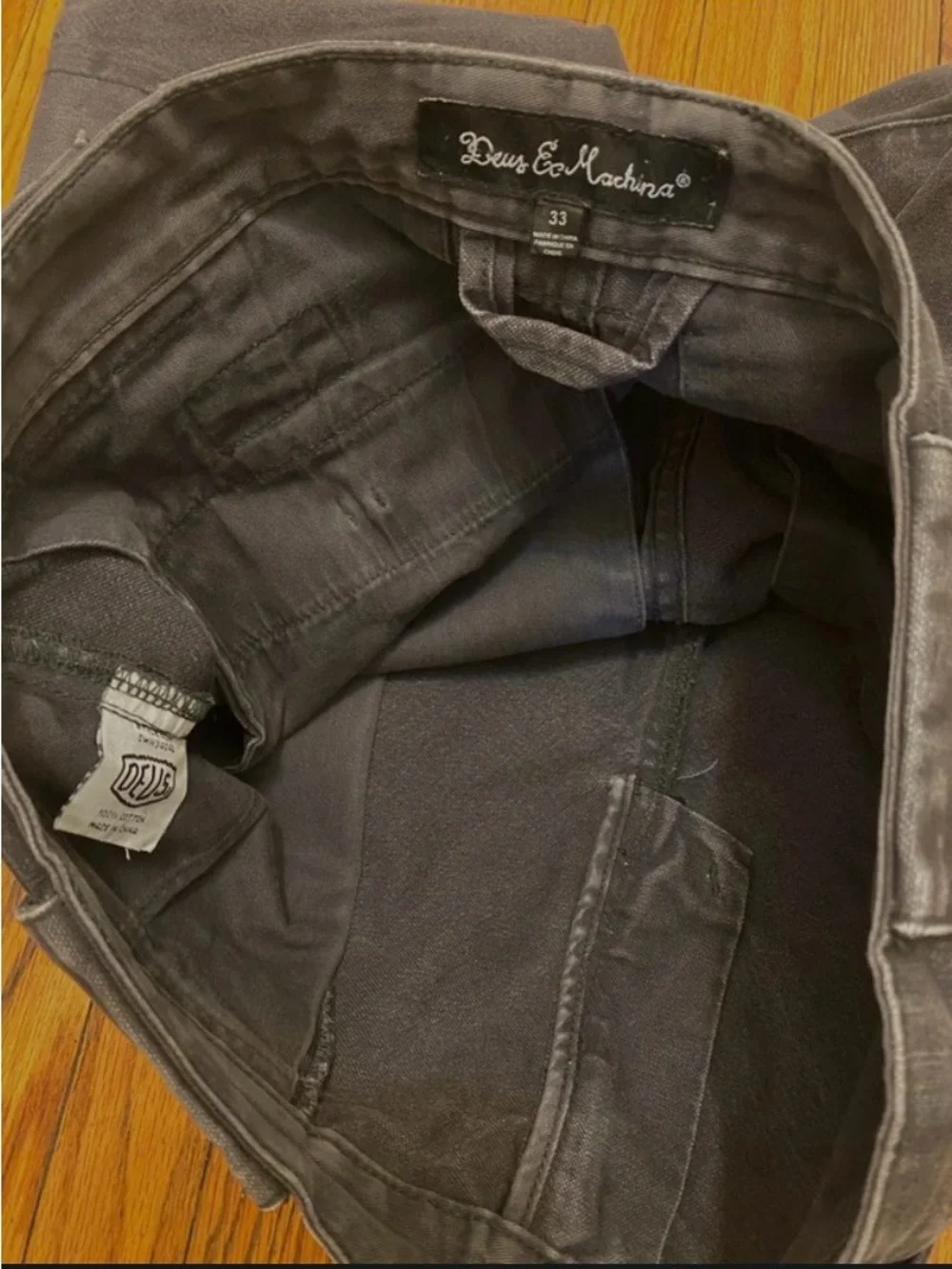 Deus Ex Machina Customs Canvas Workwear Pants 33x31 Sturdy Cotton Retail $125